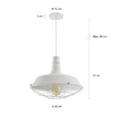 schaal met rooster lamp met een diameter van 36 cm