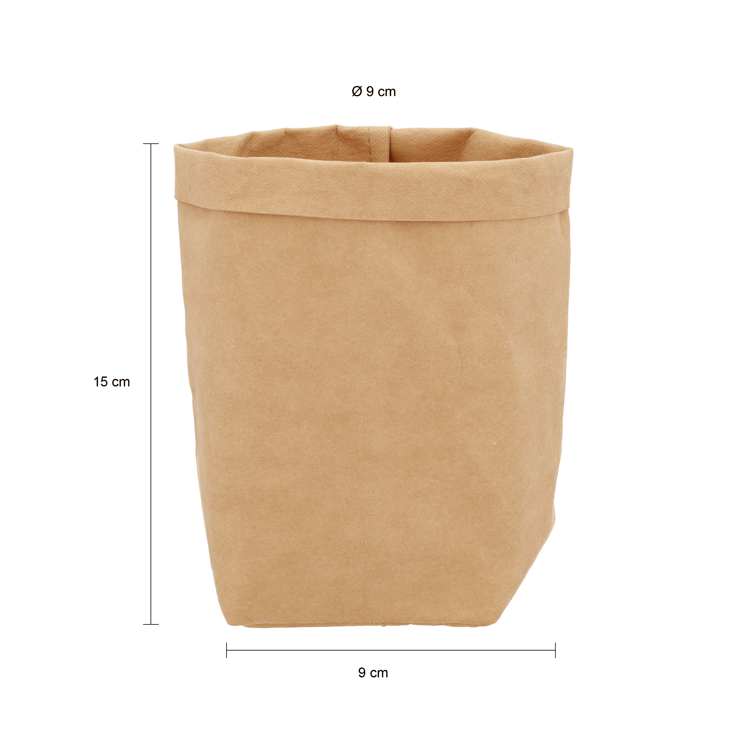 afmetingen kraftpapier plantenzak bruin