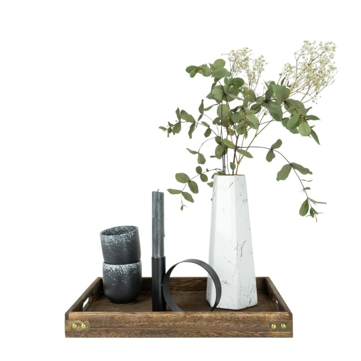 houten decoratieve dienblad