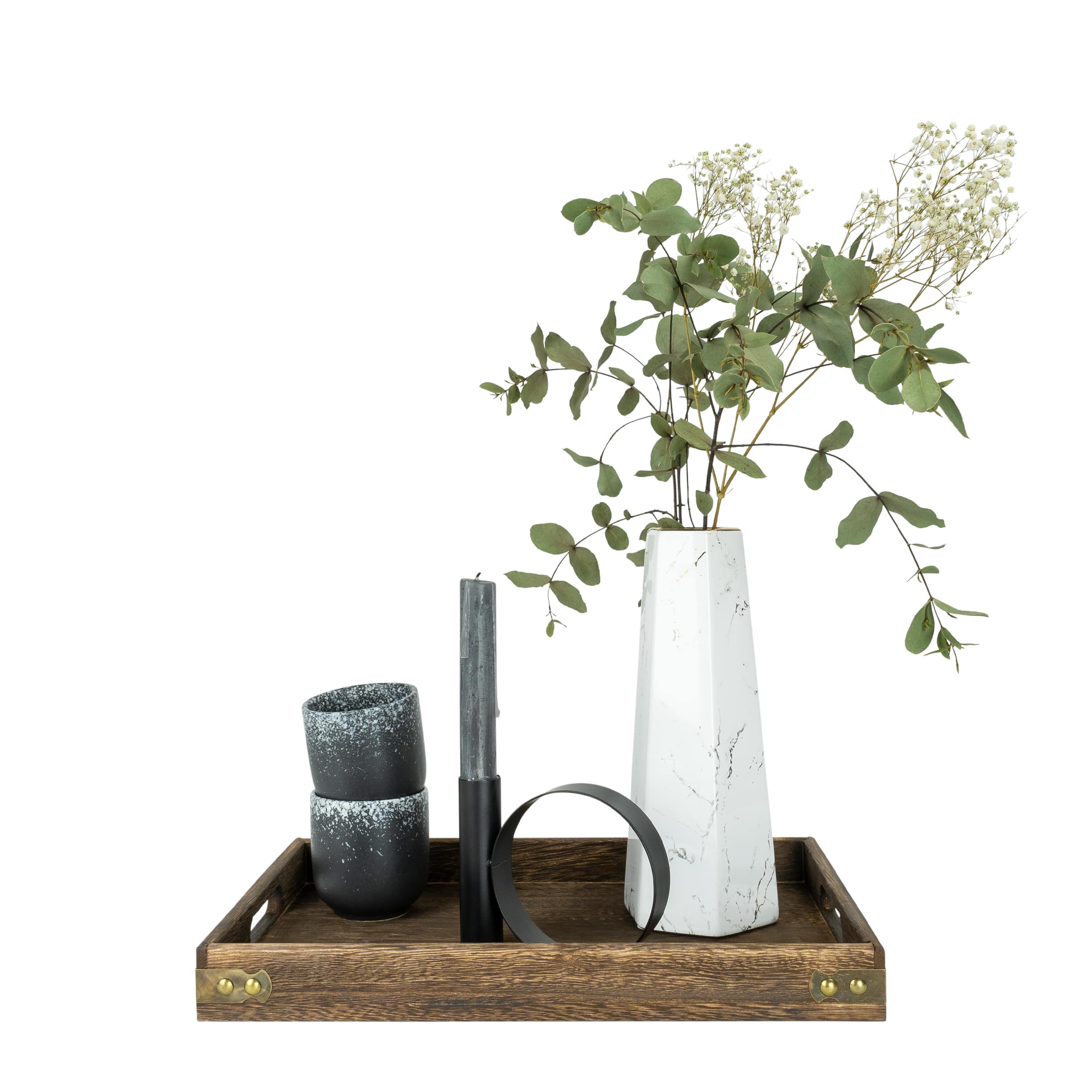 houten decoratieve dienblad