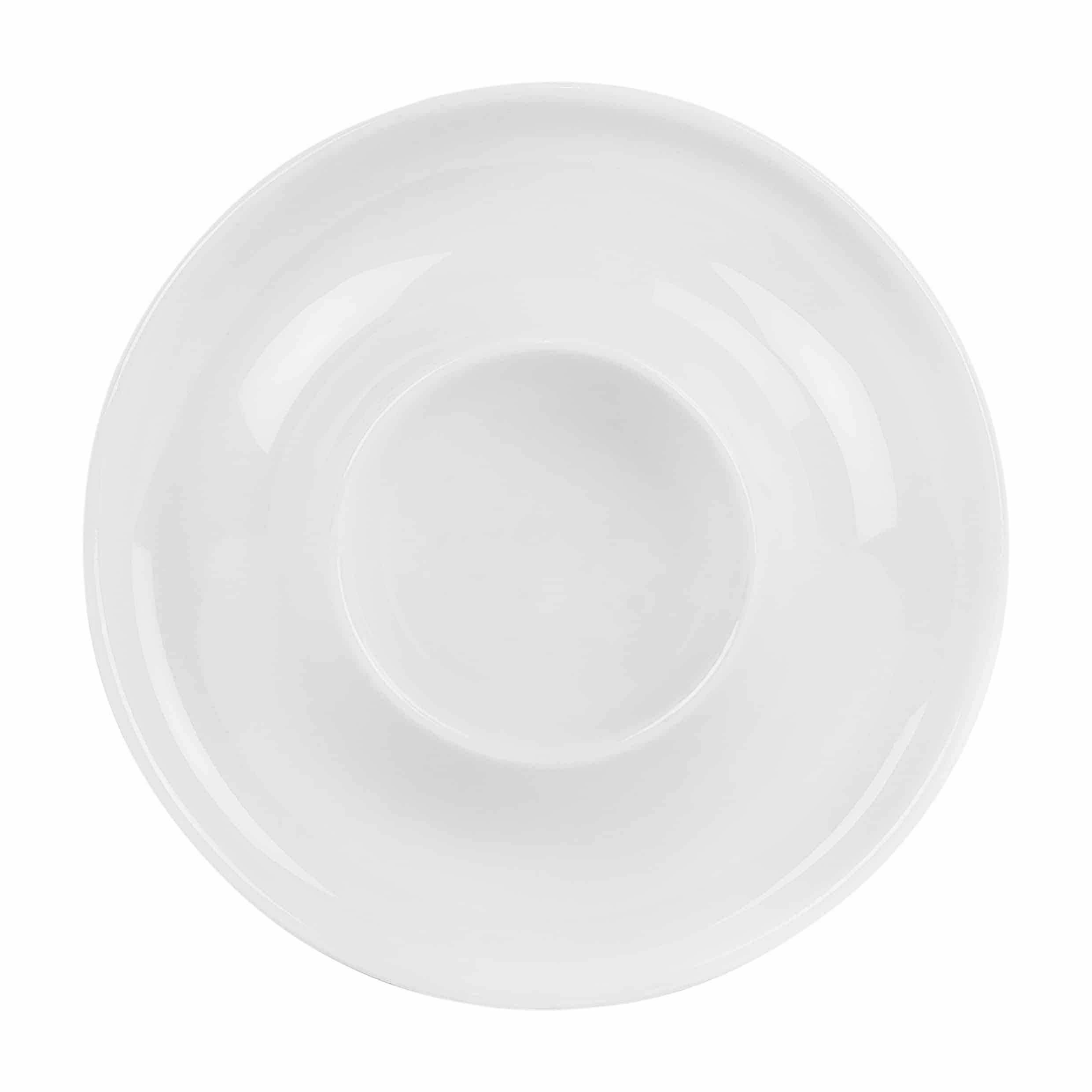 Witte eierdop van keramiek