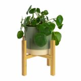 houten bloempot