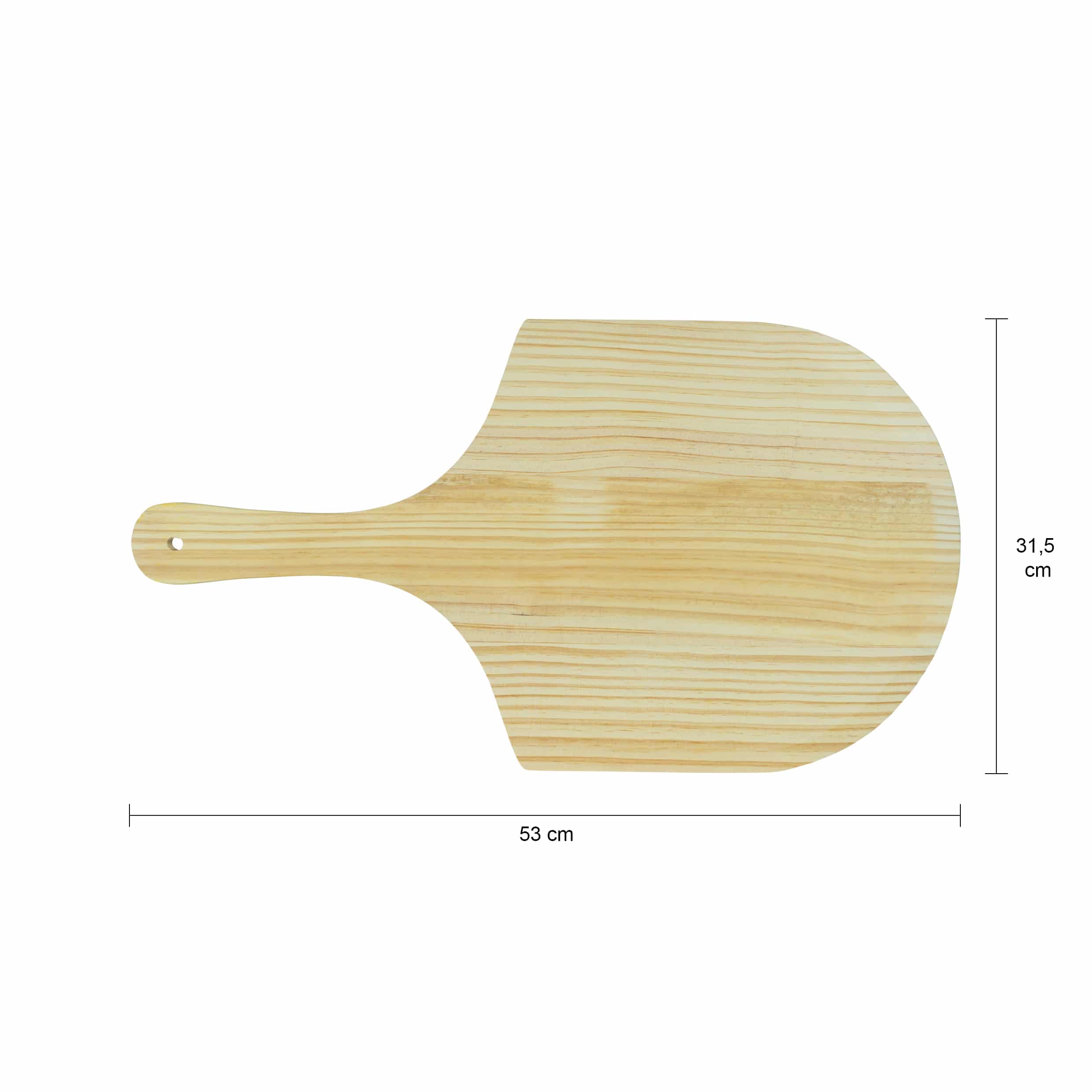 Houten pizzaschep afmetingen