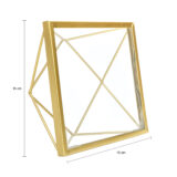 Gouden fotolijst hexagon