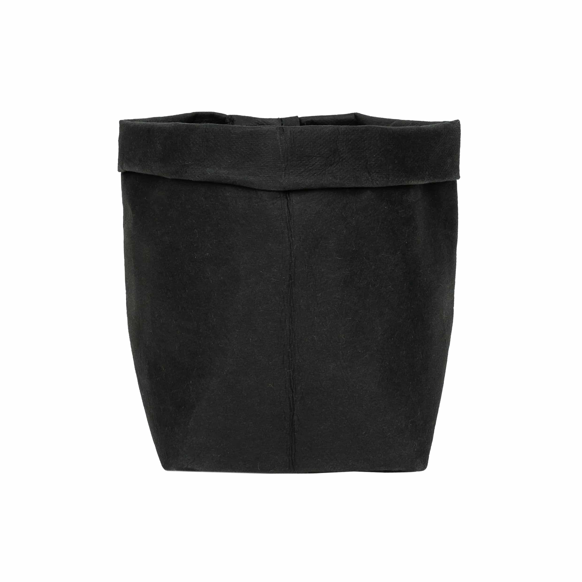 Zwarte plantenzak van kraftpapier