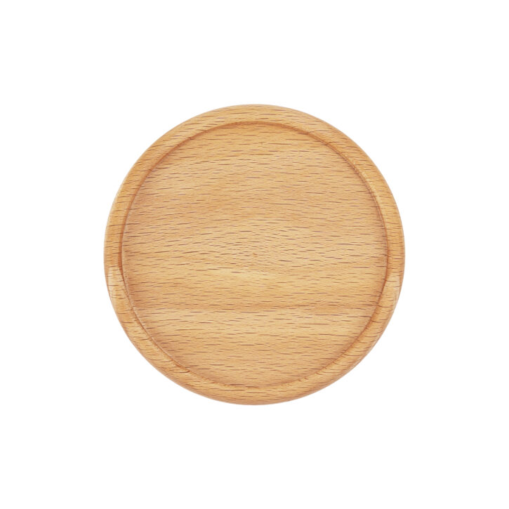 Ronde onderzetters set van 4 van hout