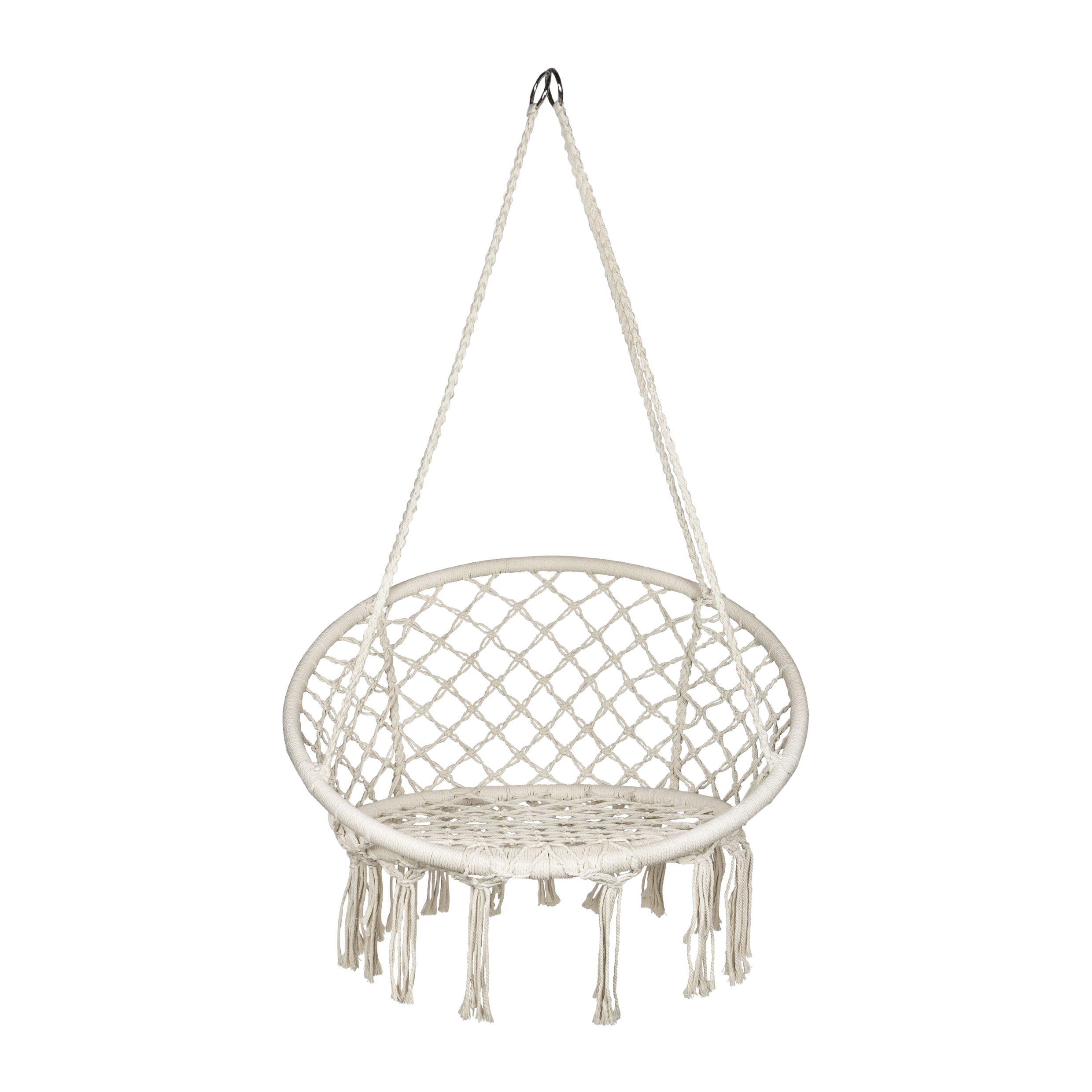 Beige hangstoel