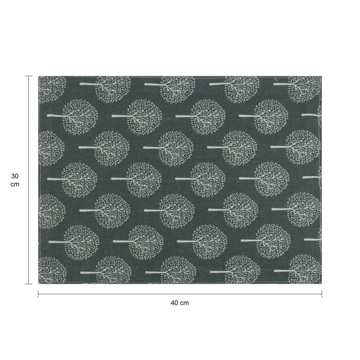 Katoenen placemat met boom patroon