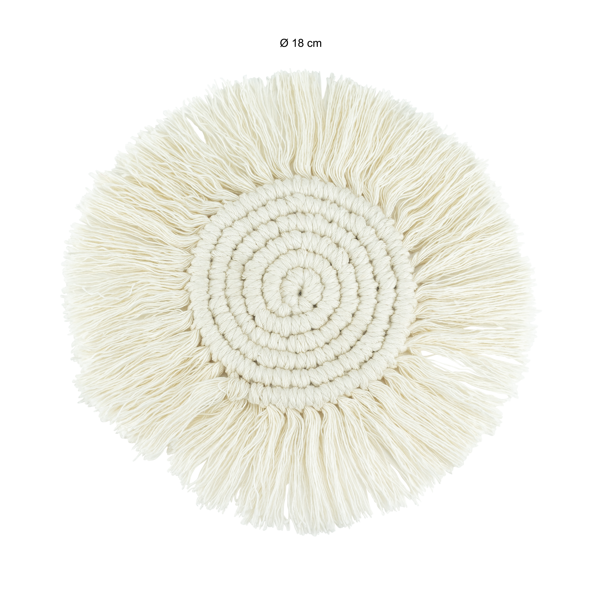 Pannenonderzetter macramé van katoen