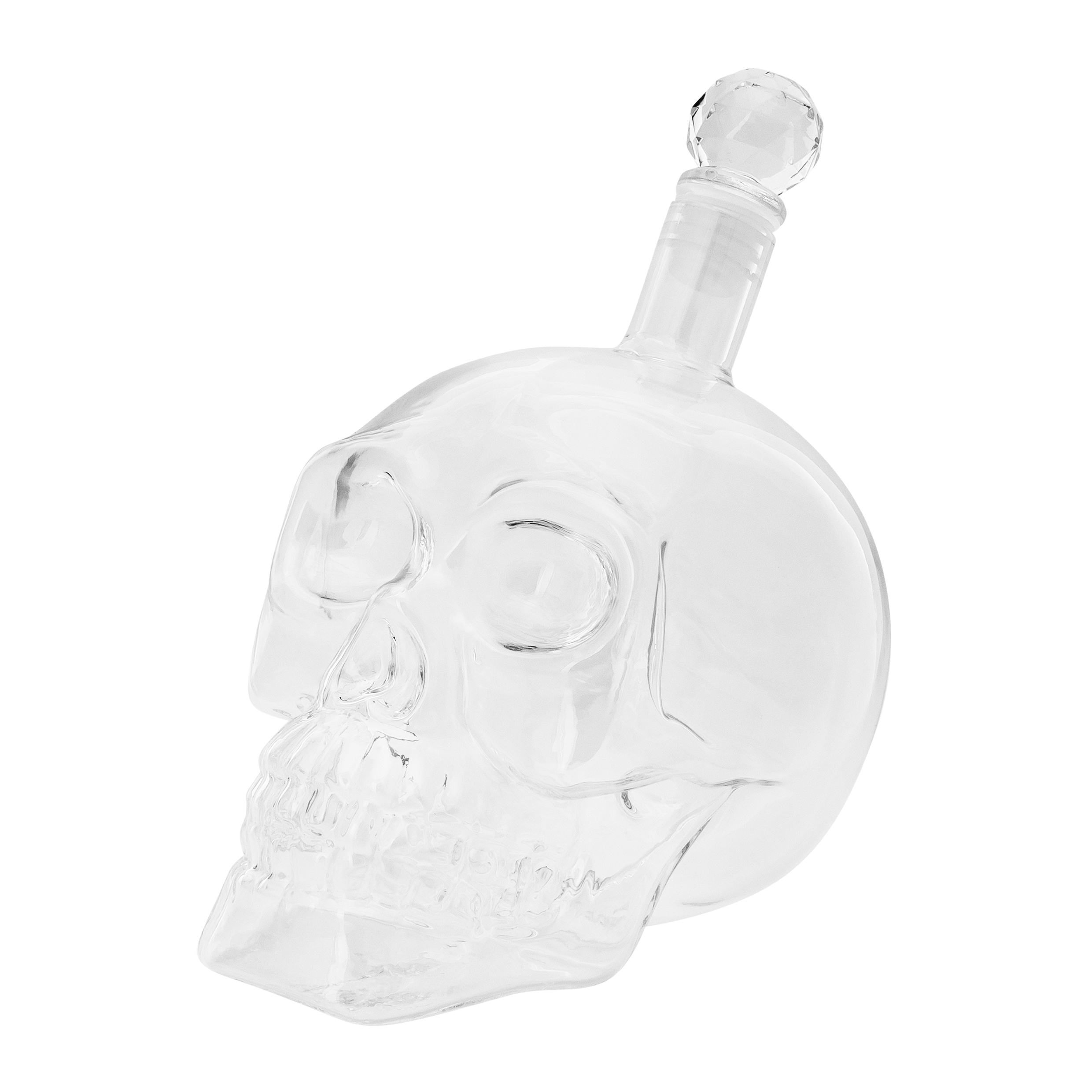 skull whisky Karaf van glas