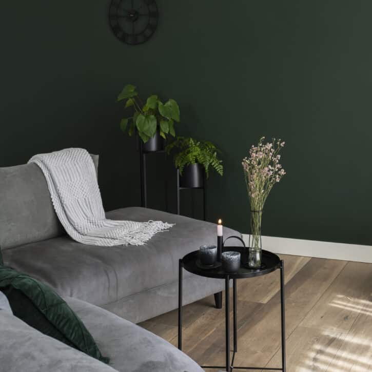 Metalen pot inclusief plantenstandaard