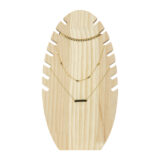 Hout sieradenhouder met bladvorm design