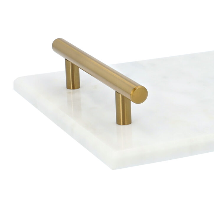 detail dienblad gouden handvat