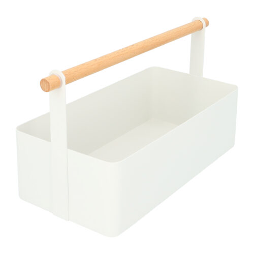 Opbergbak wit met handvat