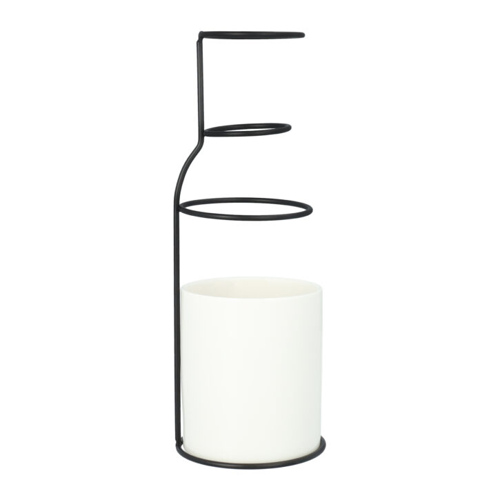 Vaas met frame zwart