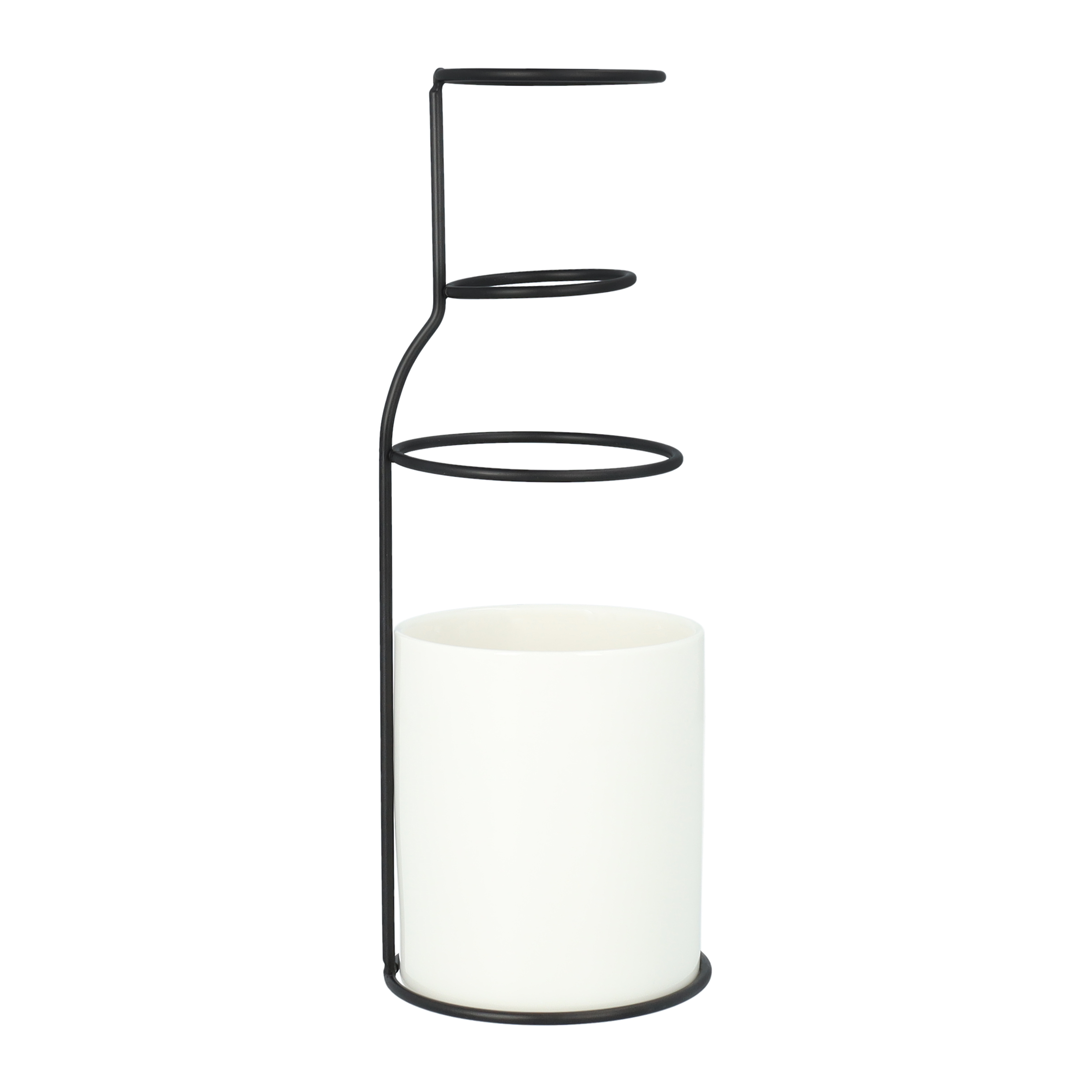 Vaas met frame zwart