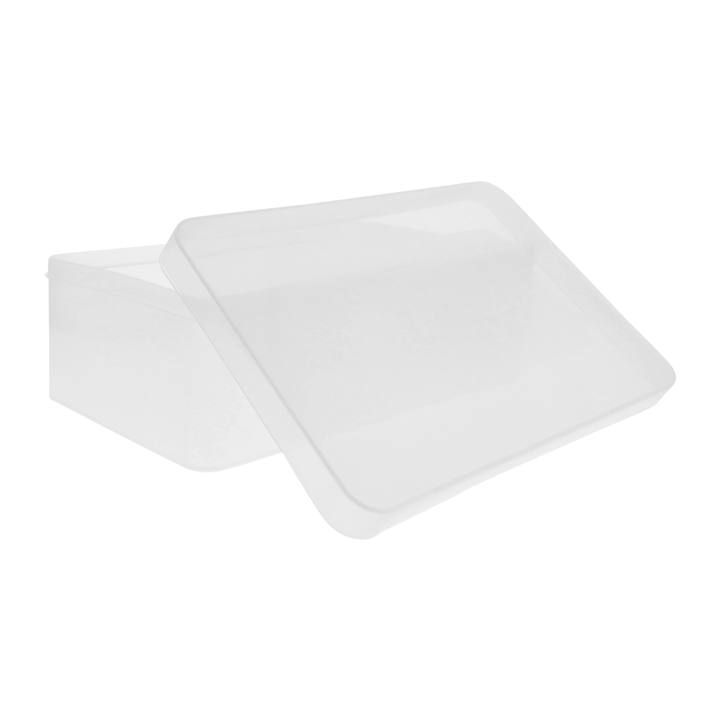 Opbergbox transparant met afneembare deksel