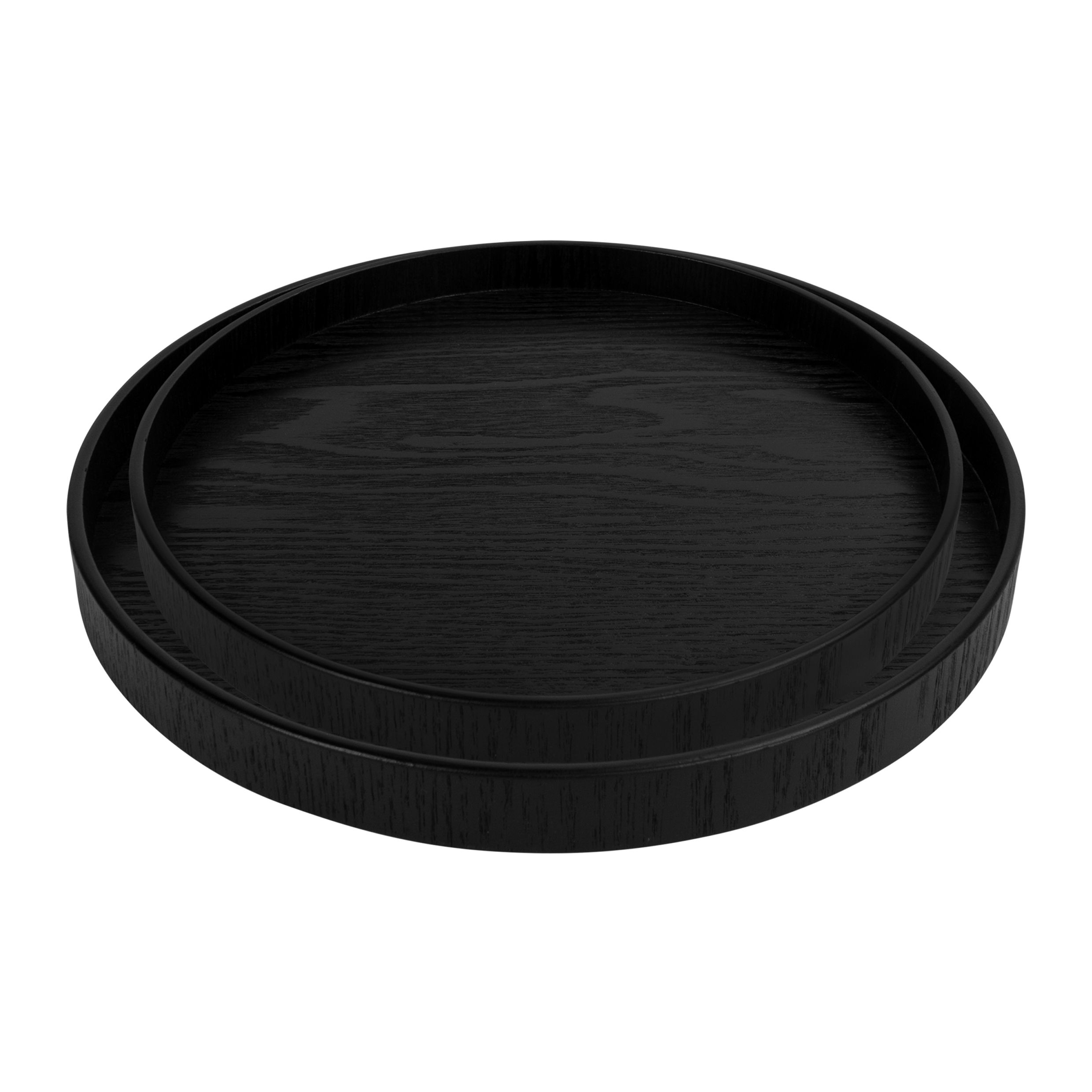 zwarte dienbladen van hout
