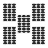 krijtstickers zwart ovaal set van 105