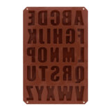 Siliconen bakvorm letters