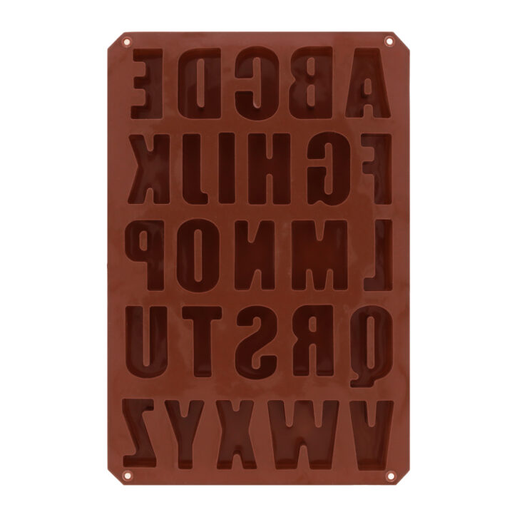 Siliconen bakvorm letters