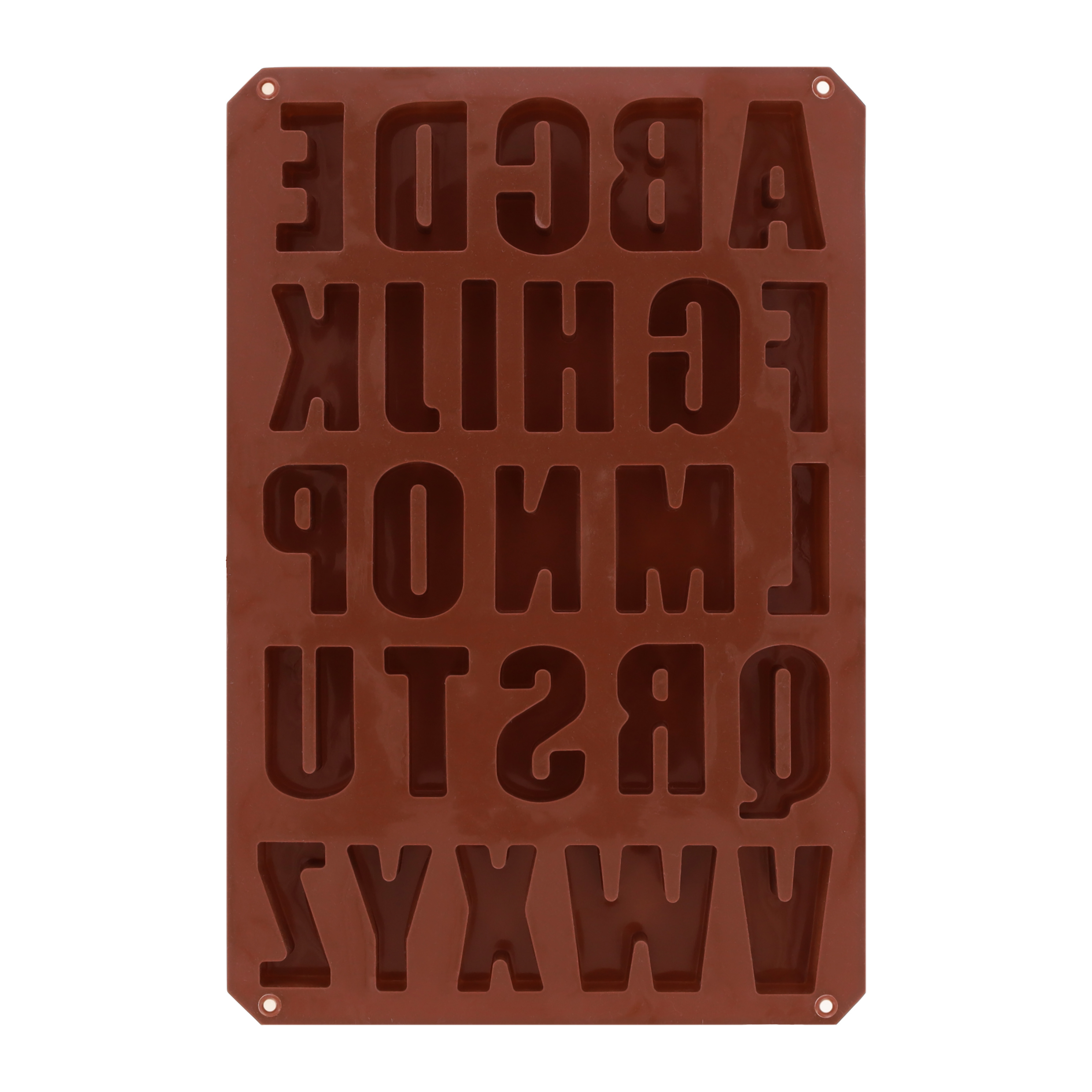 Siliconen bakvorm letters