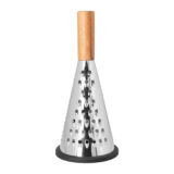 rasp van rvs met houten handvat
