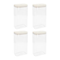 voorraadpotten plastic set van 4 1800 ml