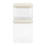 voorraadpotten plastic set van 4 1300 ml
