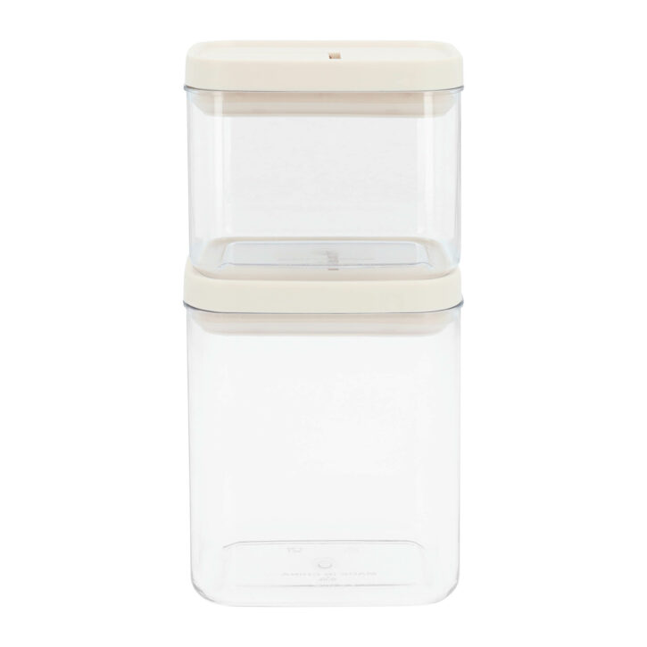 voorraadpotten plastic set van 4 1300 ml