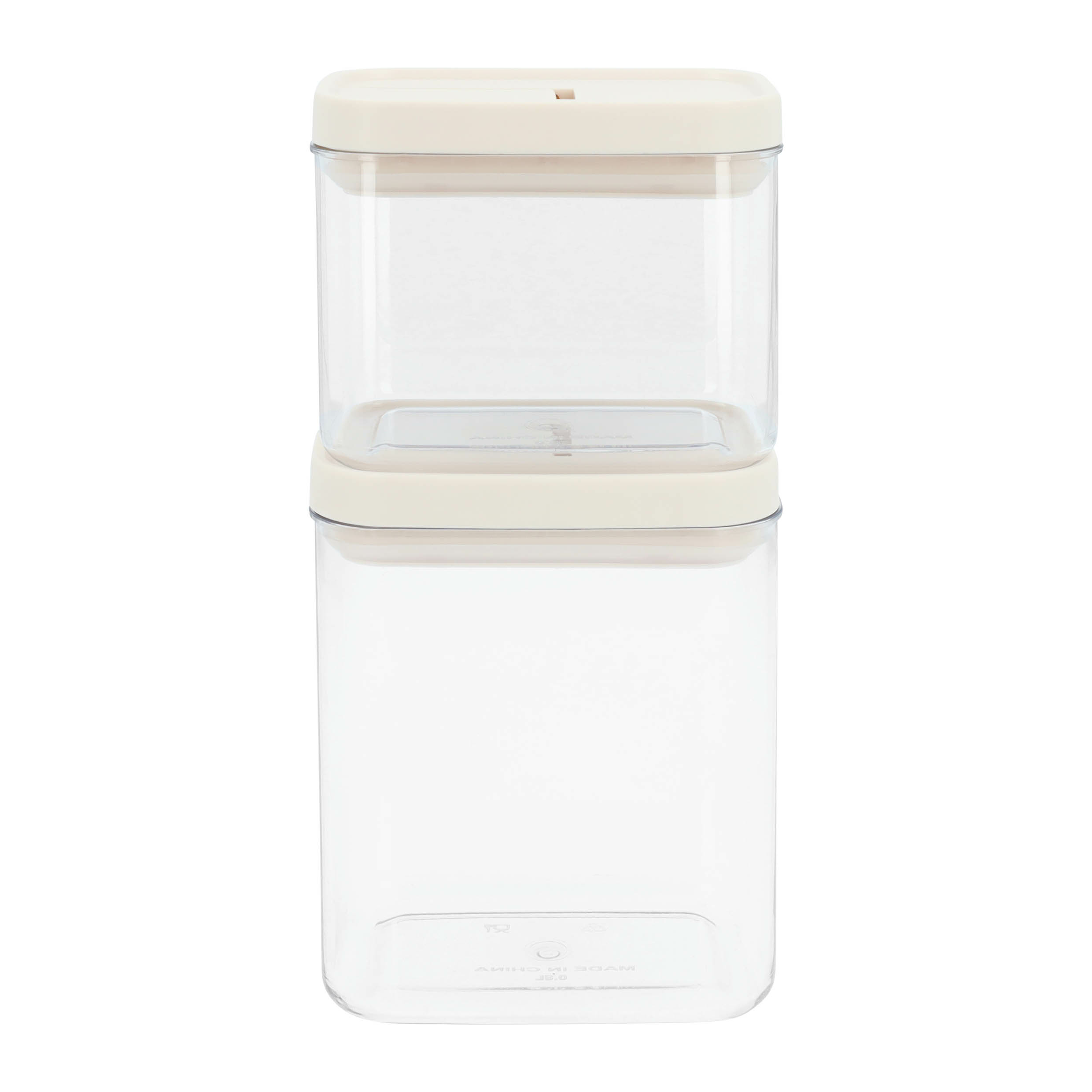 voorraadpotten plastic set van 4 1300 ml