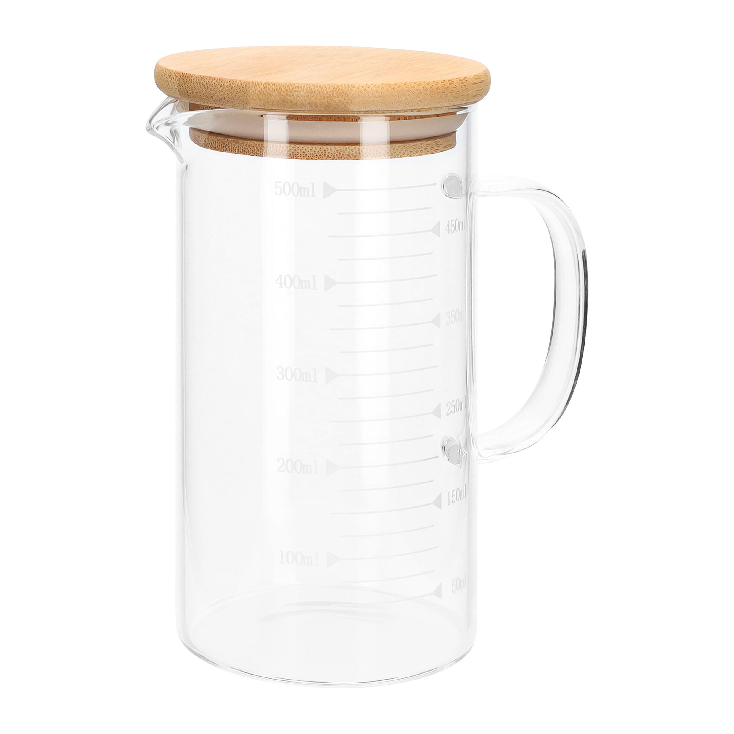maatbeker met houten deksel 500 ml
