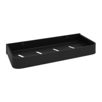 Zwart badkamer planchet 30 cm