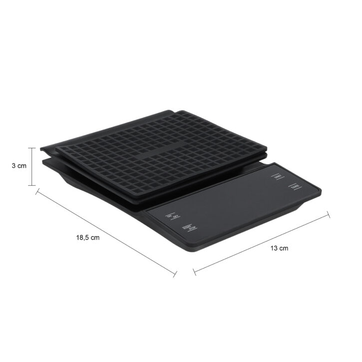 afmetingen keukenweegschaal tot 3000 gram