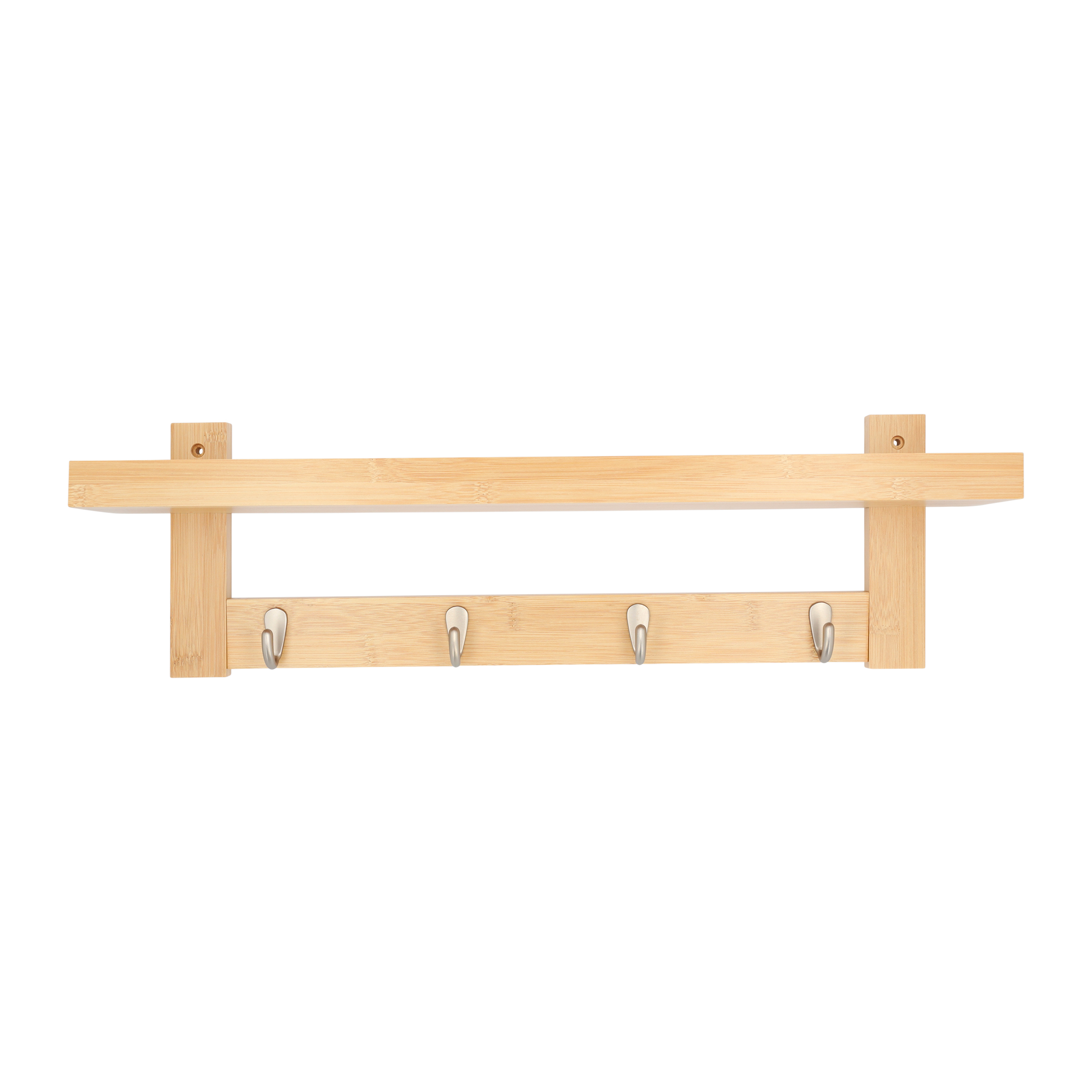 wandkapstok 5 haken met legplank