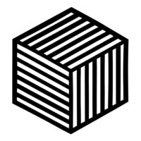 Pannenonderzetter Hexagon Zwart