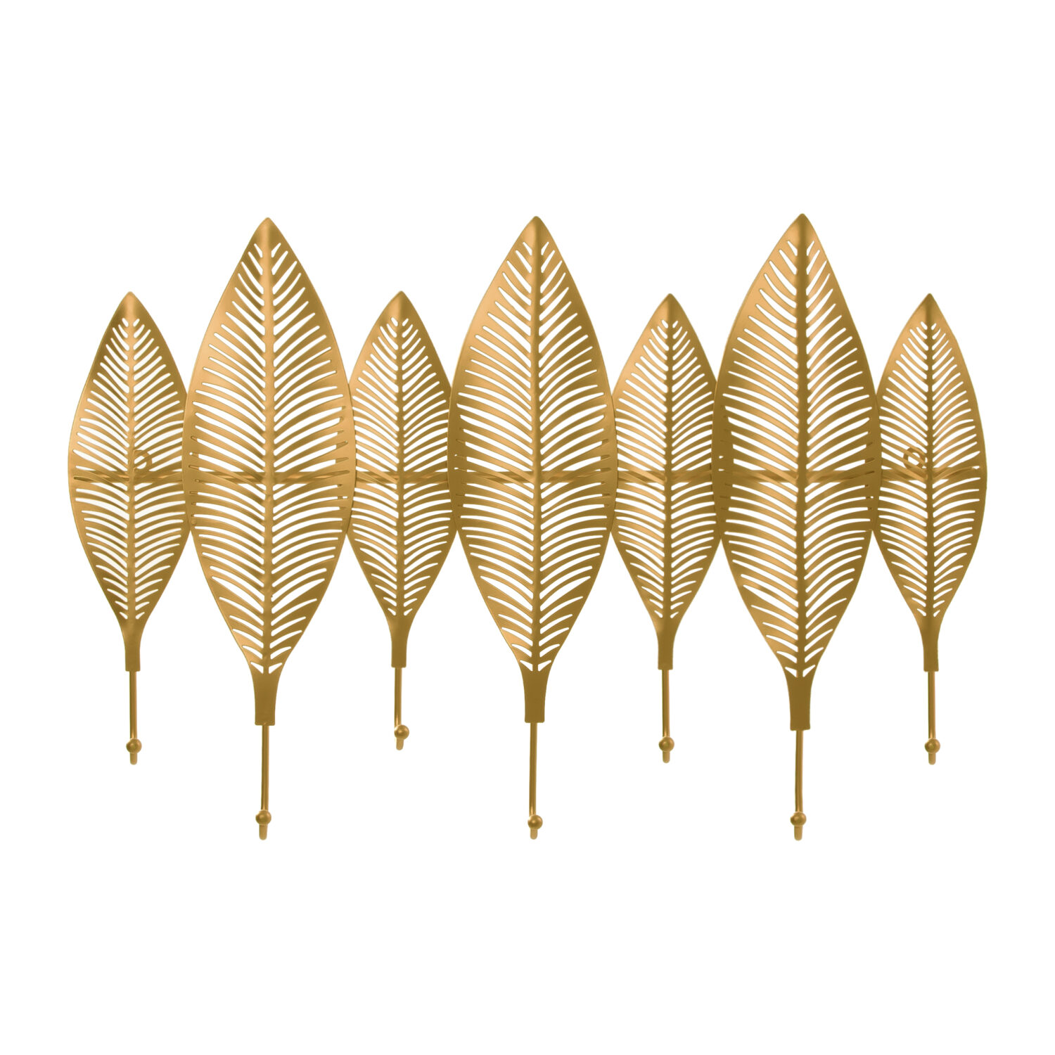Gouden veren wandkapstok