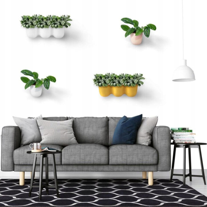 bloempot wand antraciet