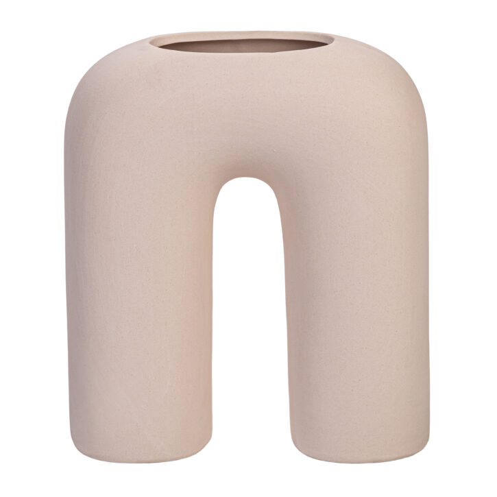 japandi vaas beige