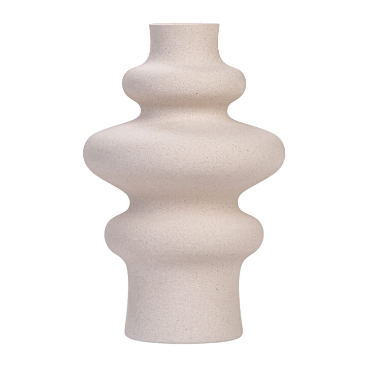 scandinavische vaas japandi wabi sabi beige
