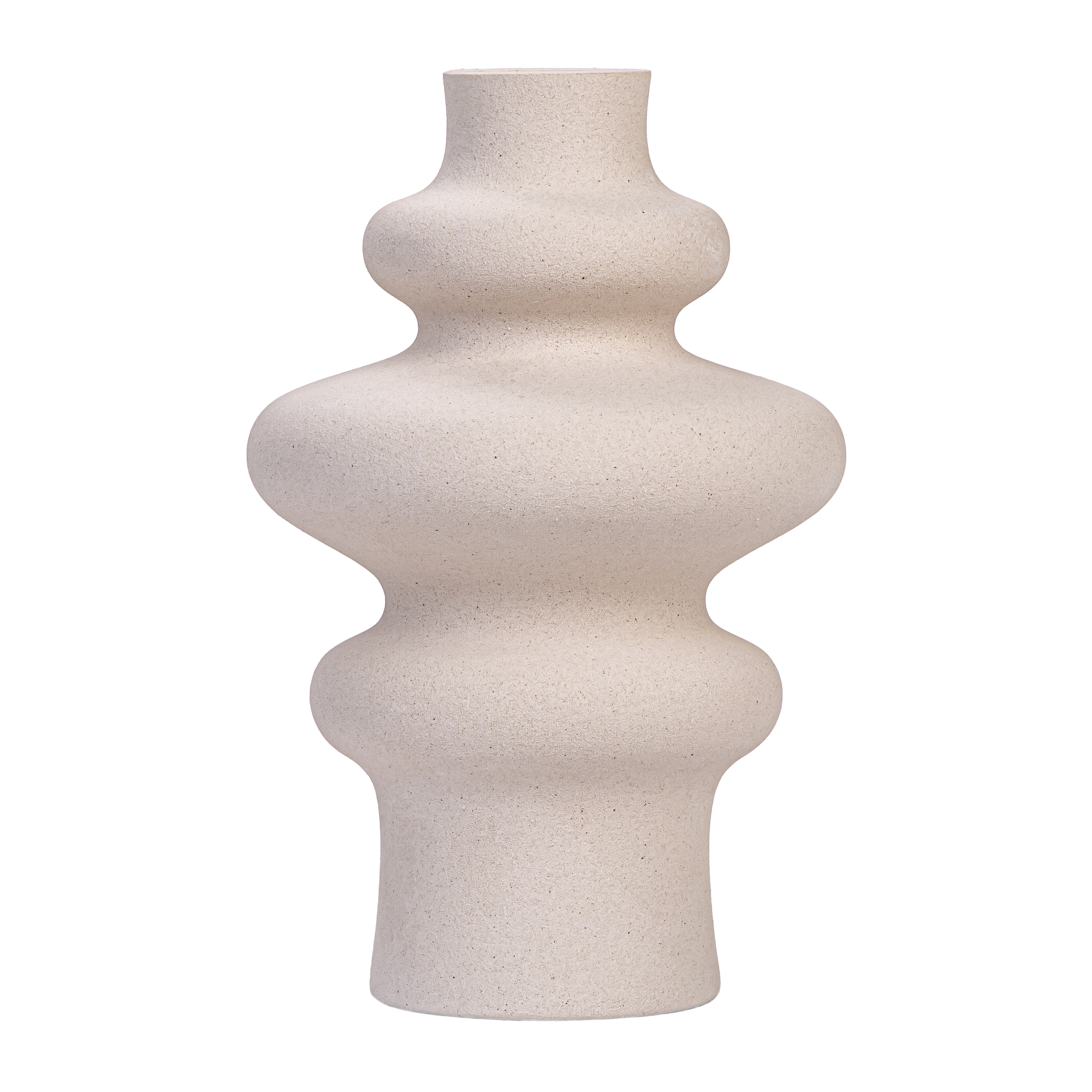 scandinavische vaas japandi wabi sabi beige