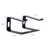 functionele zwarte laptopstandaard