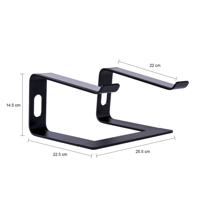 functionele zwarte laptopstandaard