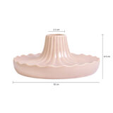 kandelaar, kaarsenhouder, ronde kandelaar, decoratieve accessoire, Veelzijdige kandelaar, Kandelaar oudroze
