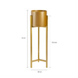 Gouden plantenstandaard medium