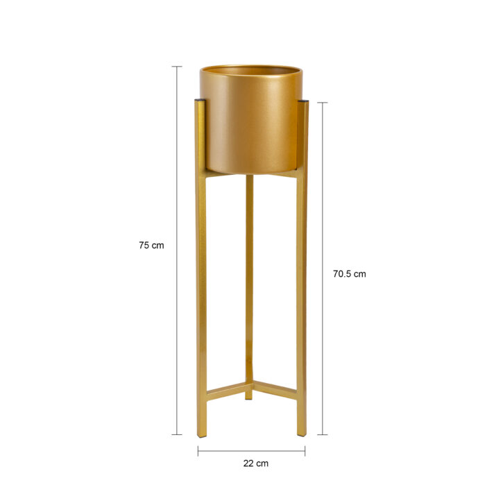 Gouden plantenstandaard medium