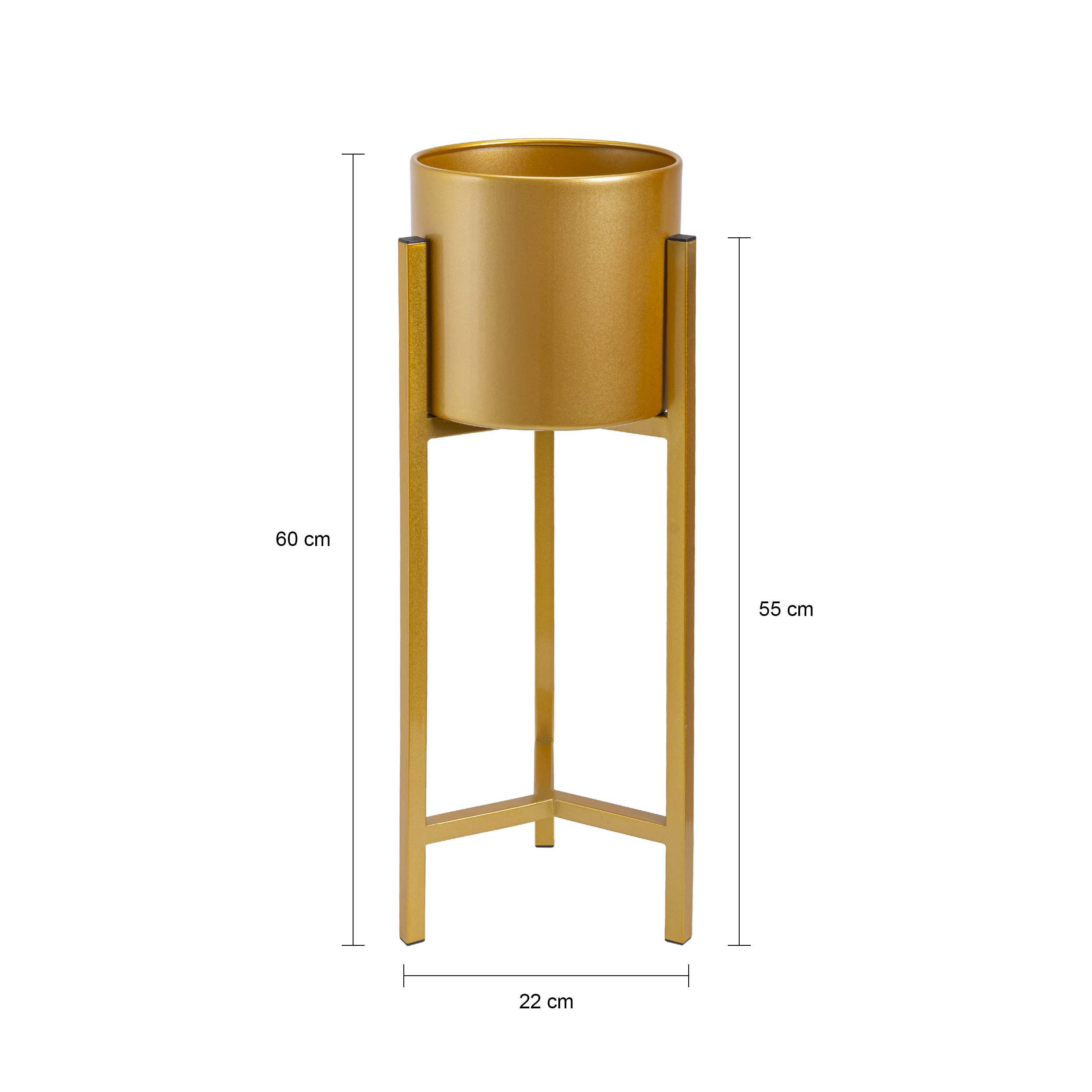 gouden plantenstandaard klein