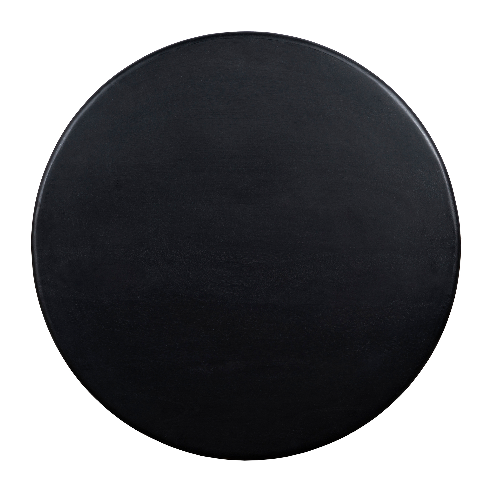 zwarte salontafel, ronde salontafel, Salontafel, FSC gecertificeerd mangohout, rotan, Zwart