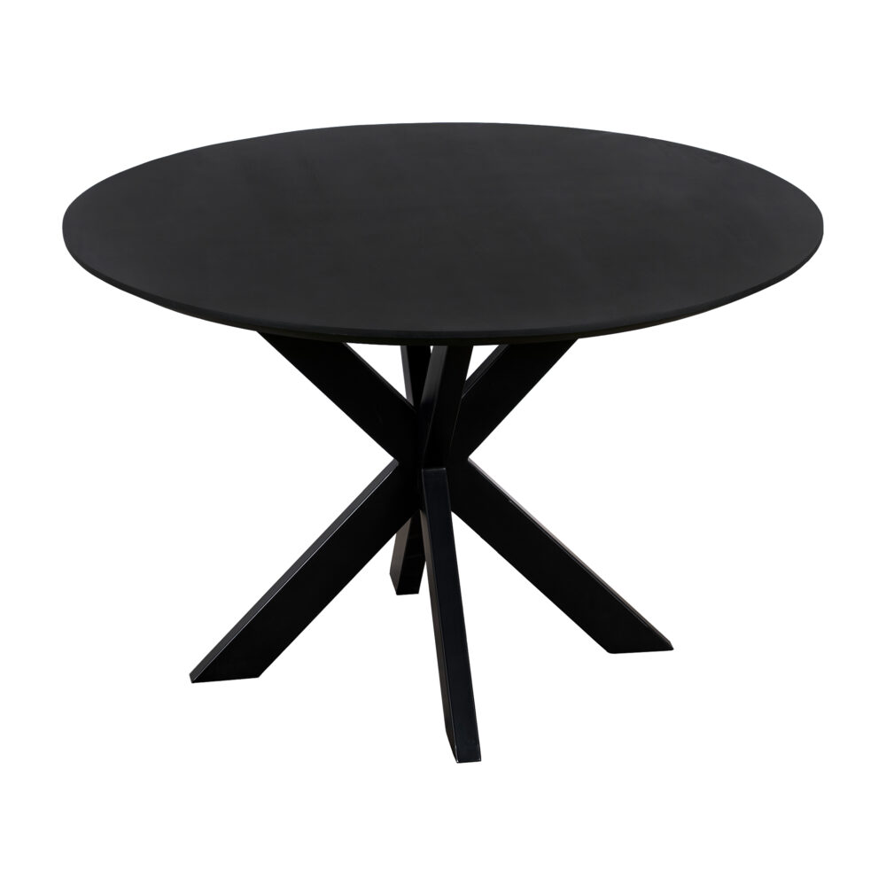 Ronde eettafel zwart
