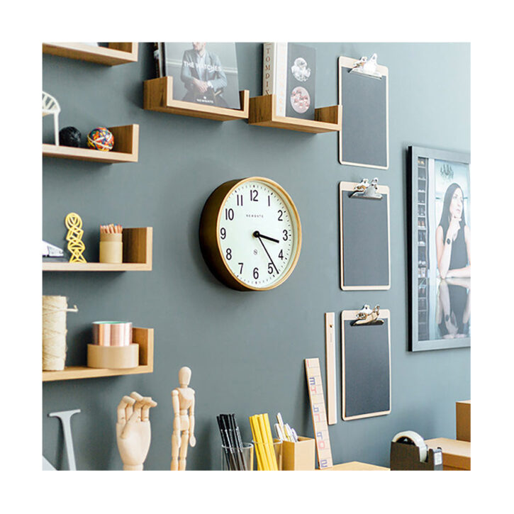 Brass Gold Wall Clock - Mid-Century Modern - Newgate Master Edwards LUGG371RAB (homeware) 1 copy